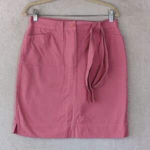 Jones New York Rose Pink Mini Skirt with Tie Belt